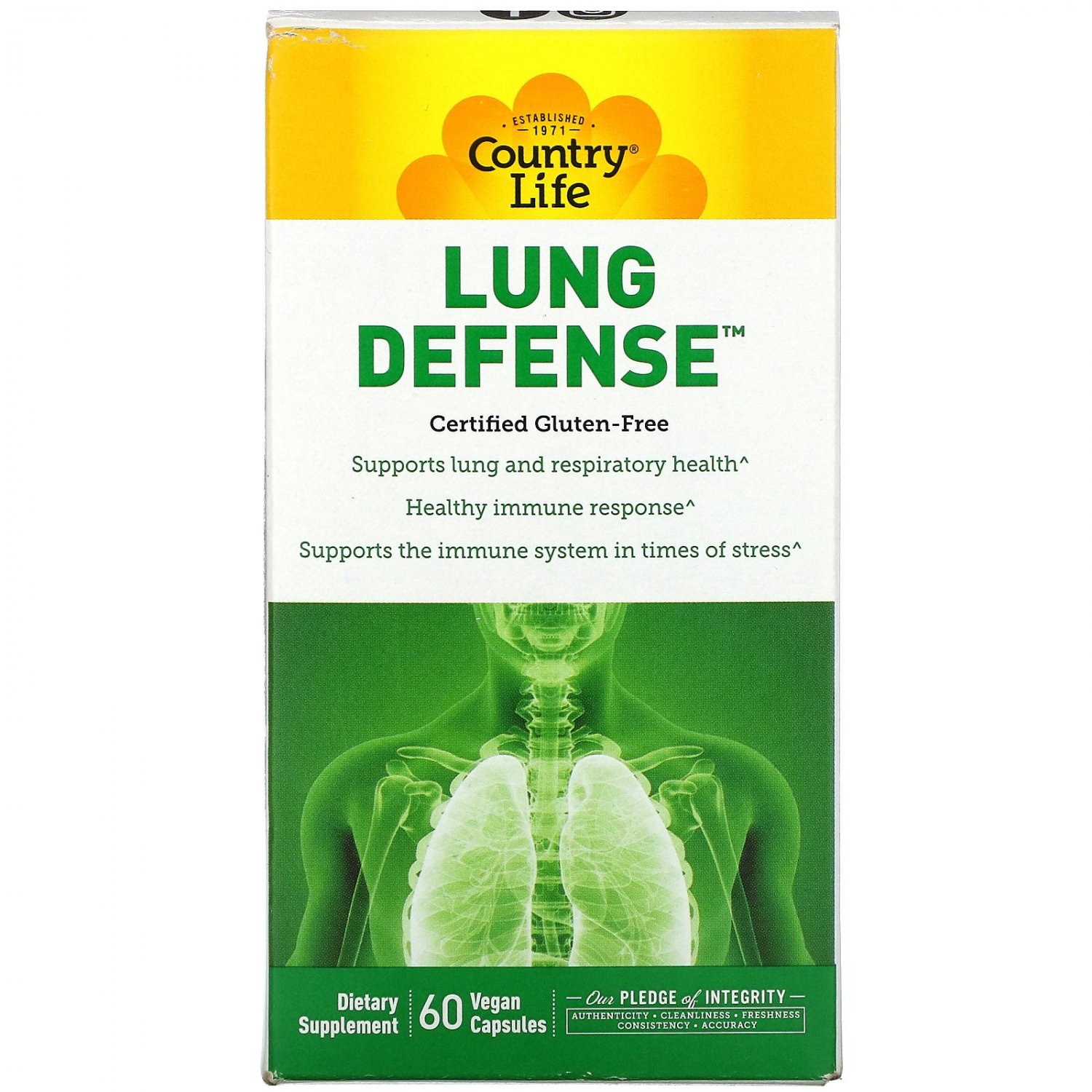 Country Life Lung Defense 60 Vegan Capsules