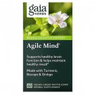 Gaia Herbs Agile Mind Brain & Cognitive Support 60 Vegan Capsules