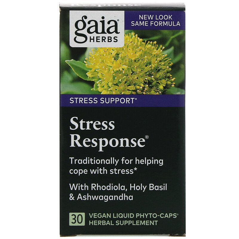 Gaia Herbs Stress Response 30 Vegan Liquid Phyto-Caps