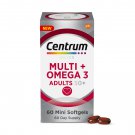 Centrum Silver Adults 50+ Multivitamin + Omega 3, 60 Mini Softgels