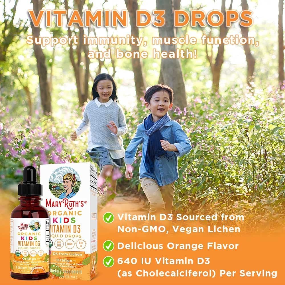 Mary Ruth's Organic Vitamin D3 Liquid Drops 0.5 Oz