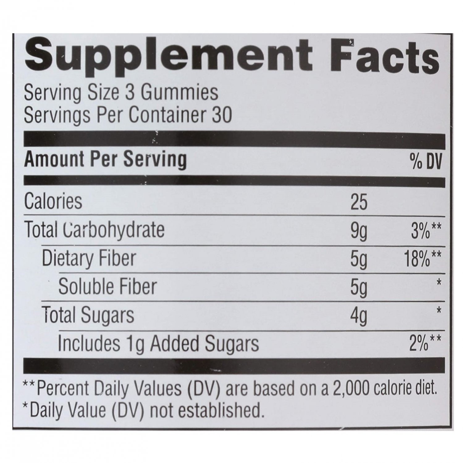 365 Whole Foods Market Fiber 5g, 90 Vegan Gummies