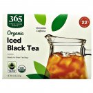 365 by Whole Foods Market Organic Iced Black Tea, 22 Tea Bags 4.6 oz (Pack of 2)