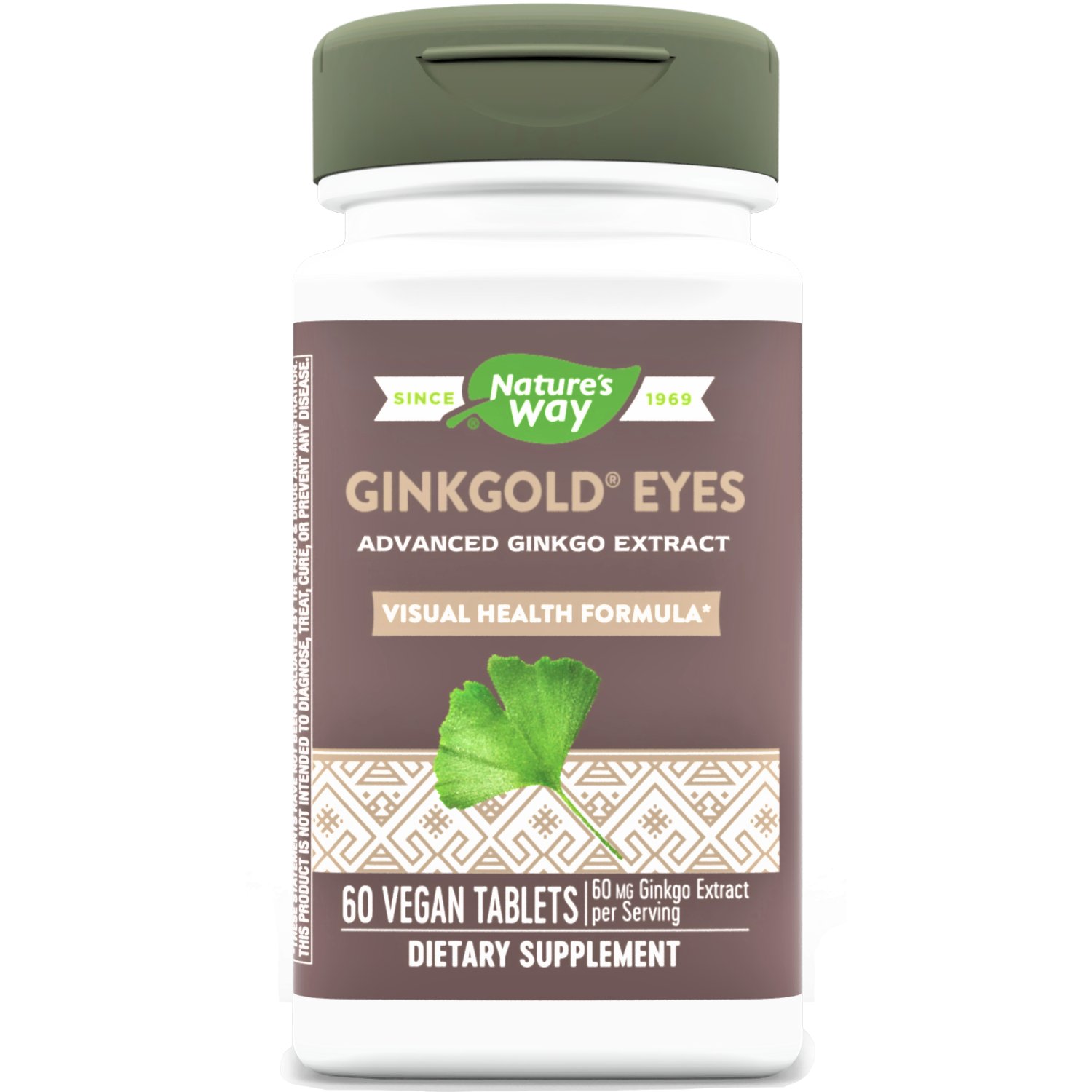 Nature's Way, Ginkgold Eyes, 60mg, 60 Vegan Tablets