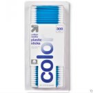 Cotton Swabs Colored Stick - 300ct - (Pack of 2) up & up