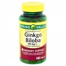 Spring Valley Ginkgo Biloba Extract Memory Support 60mg 240 tablets