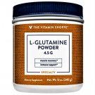 T Vitamin Shoppe,, L-Glutamine Powder, Free Form Amino Acid for Muscle & Gut Health, 4,500mg, 12 oz