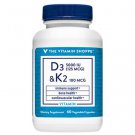 the Vitamin Shoppe, Vitamin D3 & K2 Immune Support & Bone Health 5,000 IU (60 Capsules)