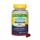 Spring Valley Zero Sugar Melatonin Gummies Dietary Supplement, 5 mg, 120 count