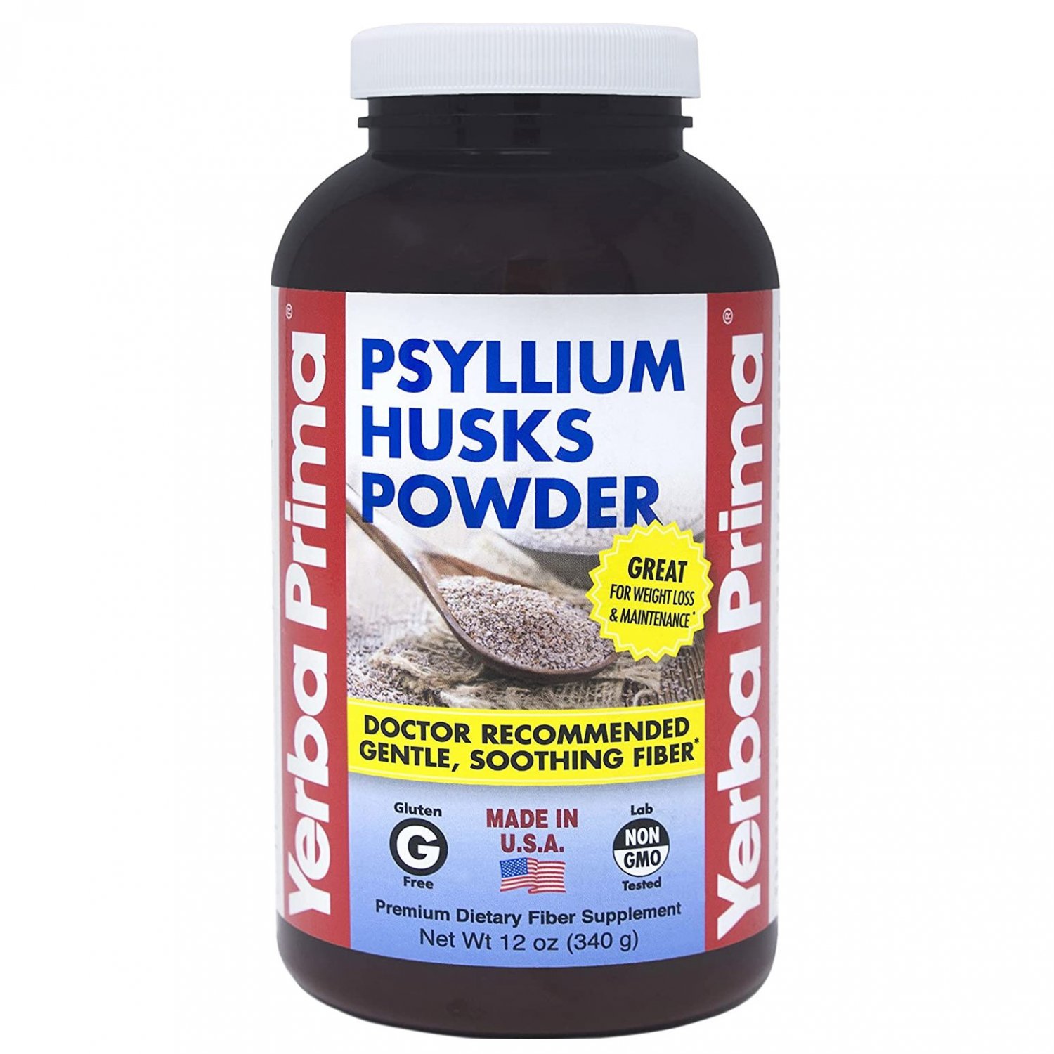 Yerba Prima, Psyllium Husks Powder, 12 Oz (340 g)