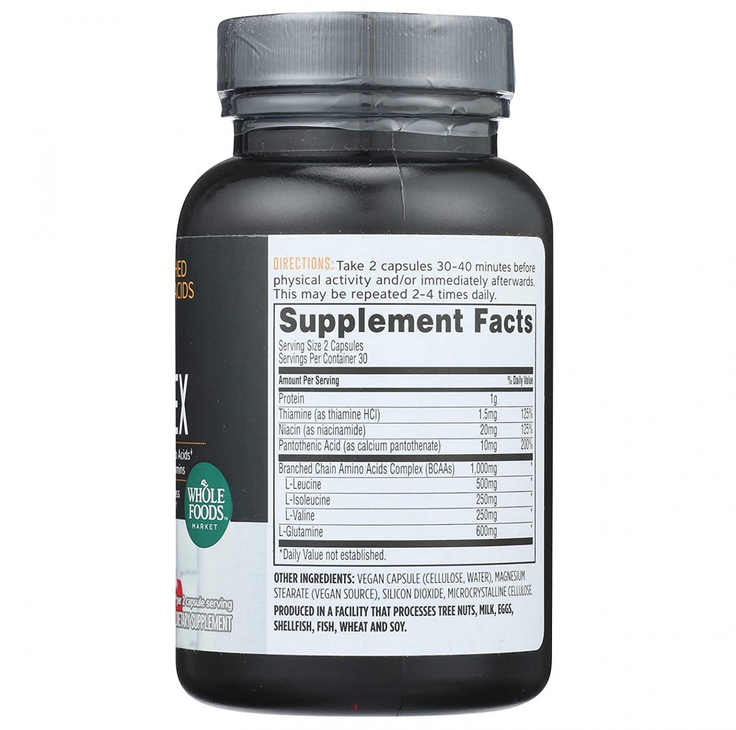 Whole Foods Market, BCAA Complex, 60 Vegan Capsules