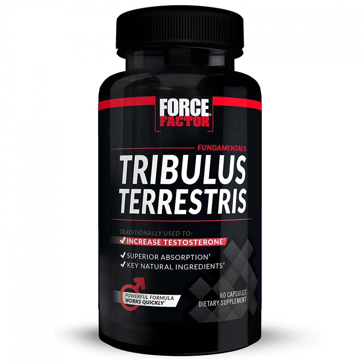 Force Factor Tribulus Terrestris Testosterone Booster for Men (60