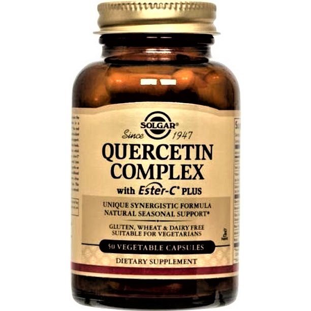 Solgar Quercetin Complex with Ester-C Plus (50 Veggie Caps)