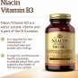Solgar Niacin Vitamin B3 - 500 MG (100 Vegetarian Capsules)