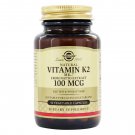 Solgar Natural Vitamin K2 MK-7 From Natto Extract, 100 MCG (50 Vegetarian Capsules)