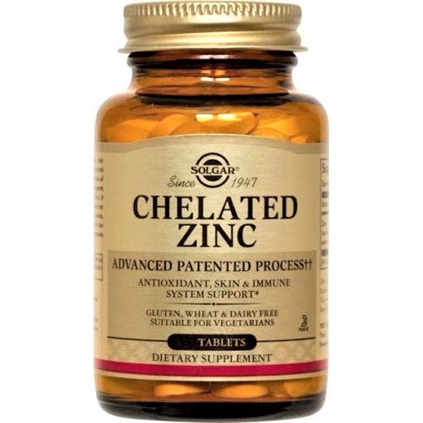 Solgar, Chelated Zinc, 250 Tablets