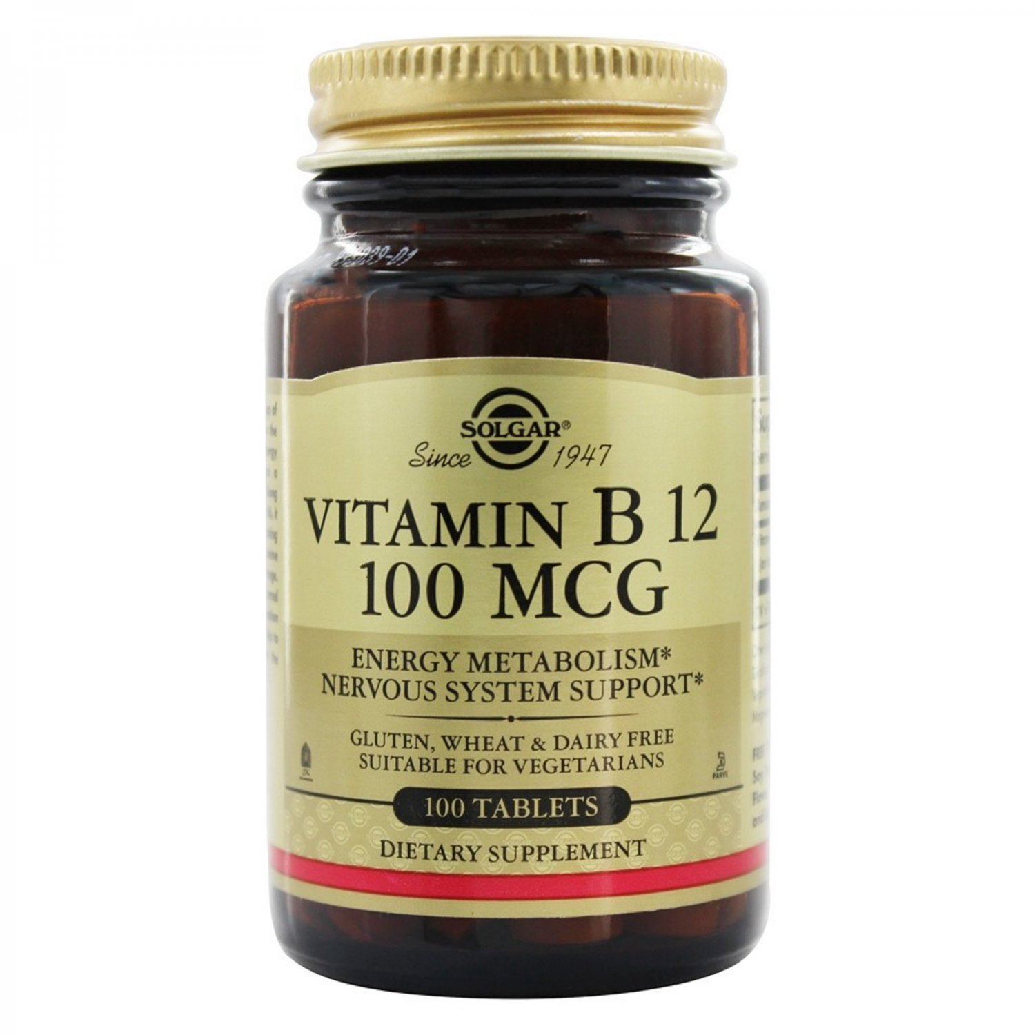 Solgar Vitamin B12 - Sublingual - 1,000 MCG (100 Nuggets)