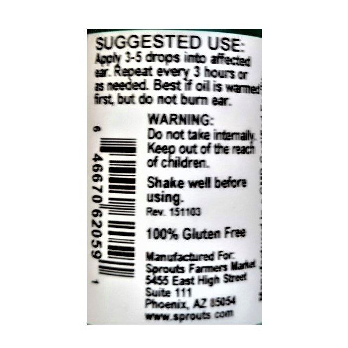 Sprouts Kids Ear Clear Oil, 1 oz