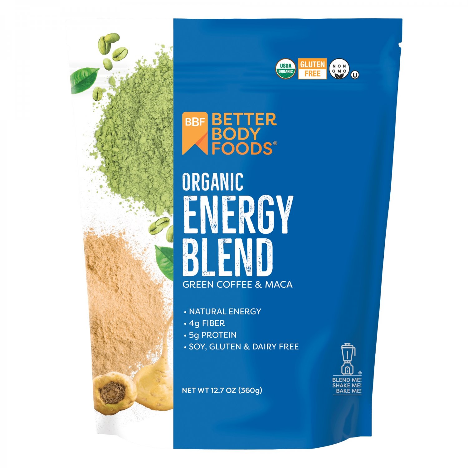 Better Body Foods Organic Blend Powder, 12.7 oz