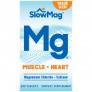 SlowMag Mg Muscle & Heart Tablets, Magnesium Chloride and Calcium, 120 Tablets