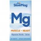 SlowMag Mg Muscle & Heart Tablets, Magnesium Chloride and Calcium, 60 Ct