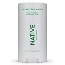 Native Natural Deodorant, Eucalyptus & Mint, Aluminum Free, 2.65 oz