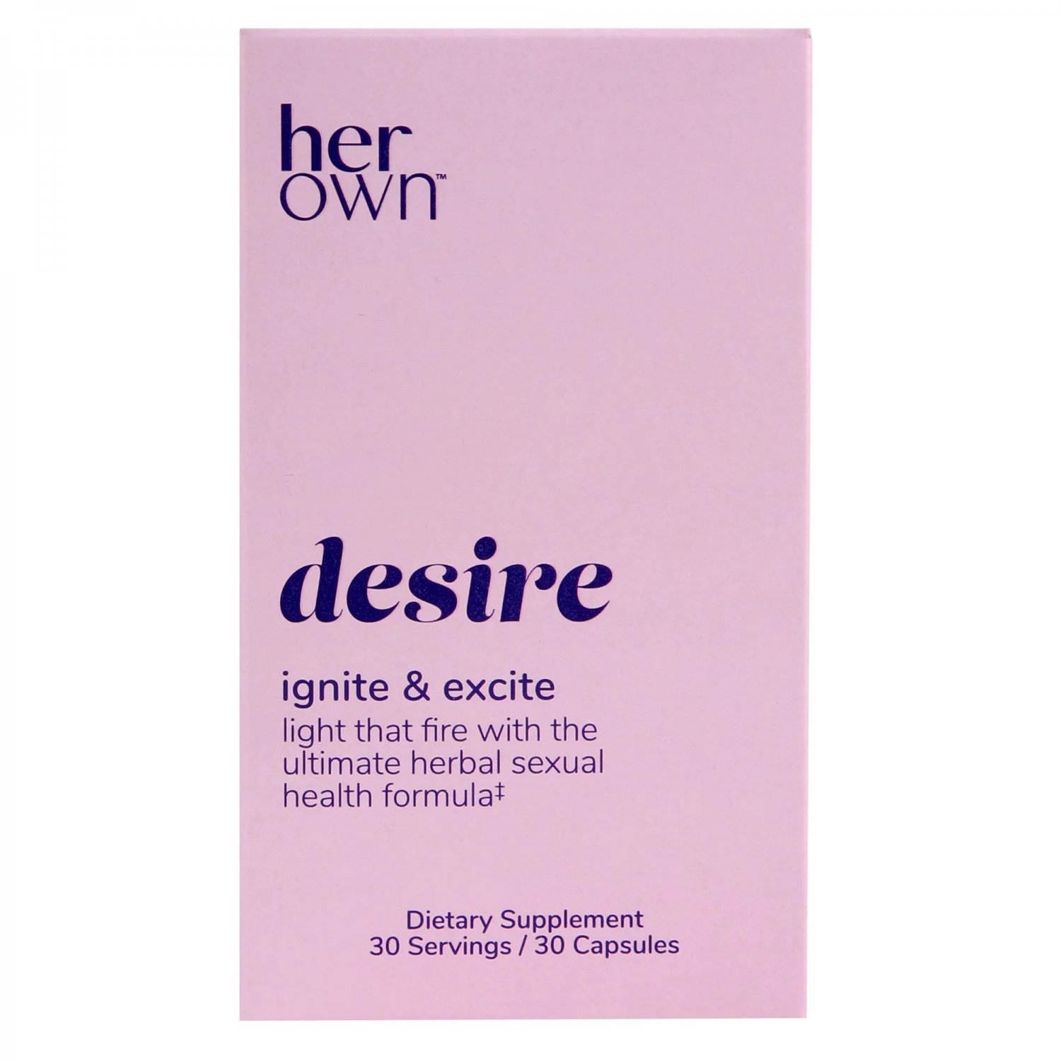 Her Own Desire Capsules, Increases Arousal, Libido, Sex Drive, Hormones