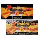 Presidente Turron, 2 Flavors: Turron Yema Tostada & Crema de Almendras, Extra Quality, 5.25 Oz Each