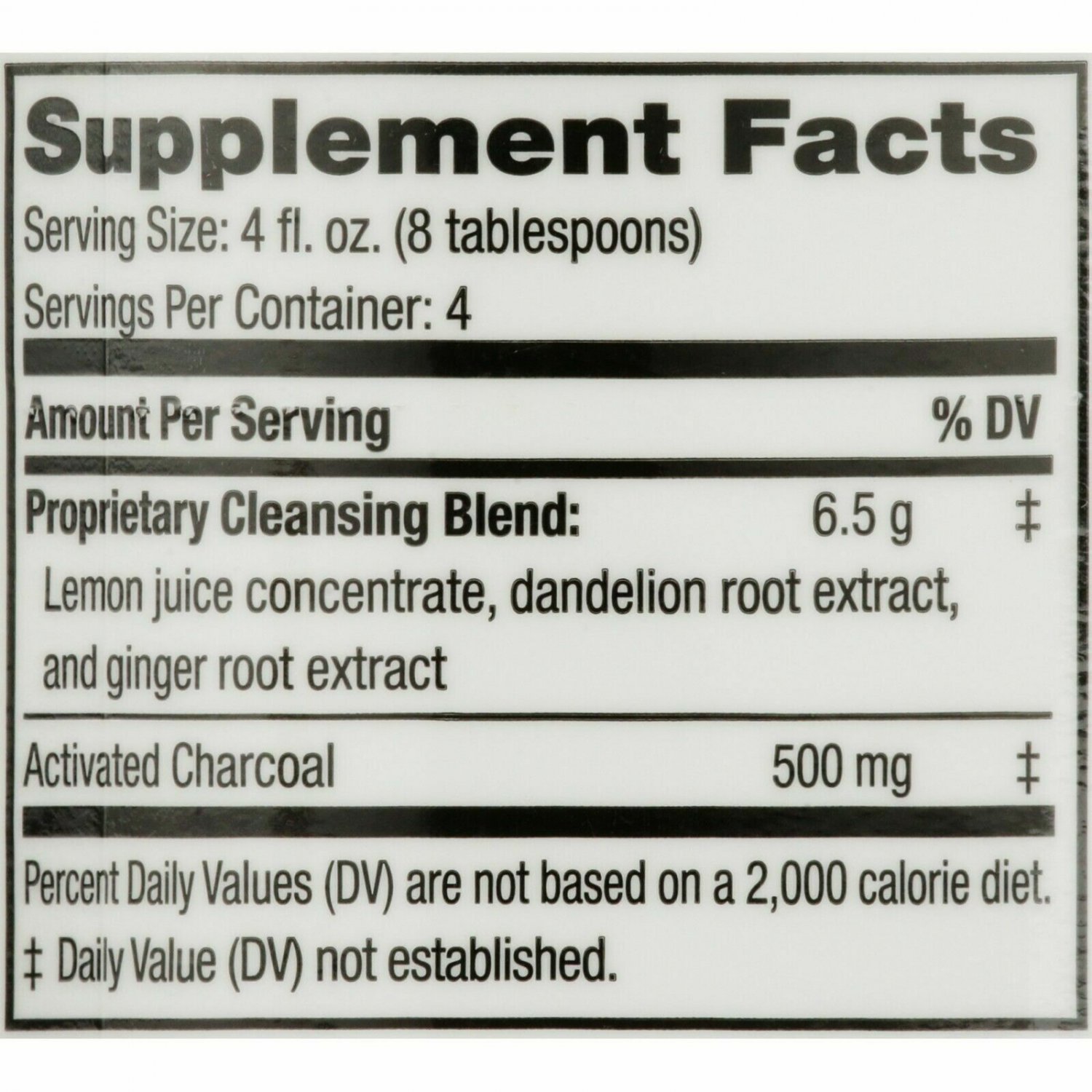 Spring Valley Lemon/Charcoal Colon Cleanse, 16 oz