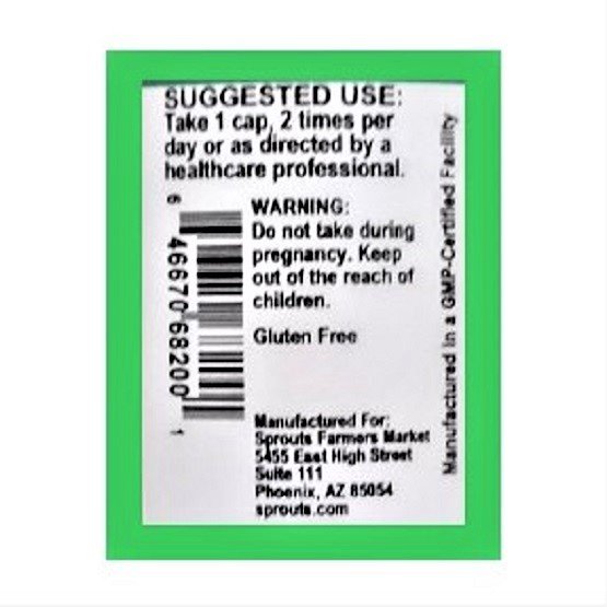 Sprouts Inflacalm Powder Ache Relief, 60 Vegetarian Capsules