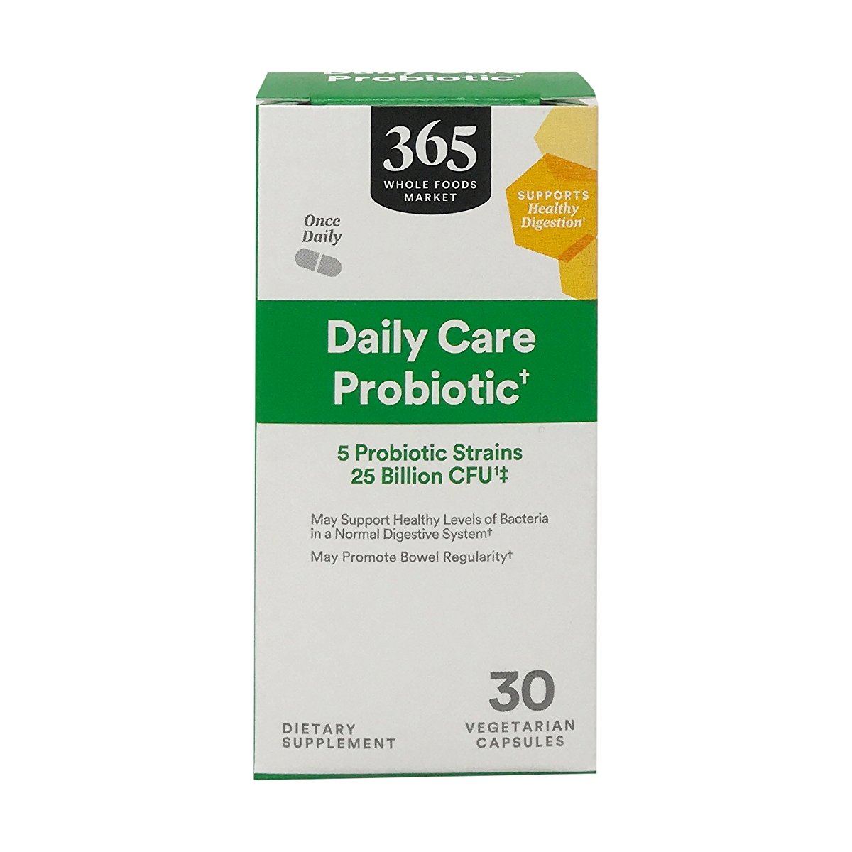 365 by Whole Foods Market- Daily Care Probiotic 25 Billion, 30 Vegetarian Capsules