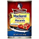 Madame Gougousse Mackerel in Tomato Sauce 15 Oz (Pack of 6)