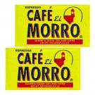 El Morro Espresso Dark Roast Caffeinated Ground Coffee, 8.8 oz (Pack of 2)