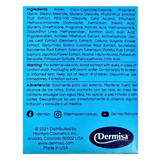 Dermisa -Skin Brightening Cream- 1.5 Oz