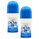 Avon On Duty Roll-On Antiperspirant Deodorant 24 Hours, Sport 2.6 Oz (Pack of 2)