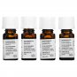 Aura Cacia, Uplifting Kit, Essential Oils, 4 Bottles, 0.25 oz Each