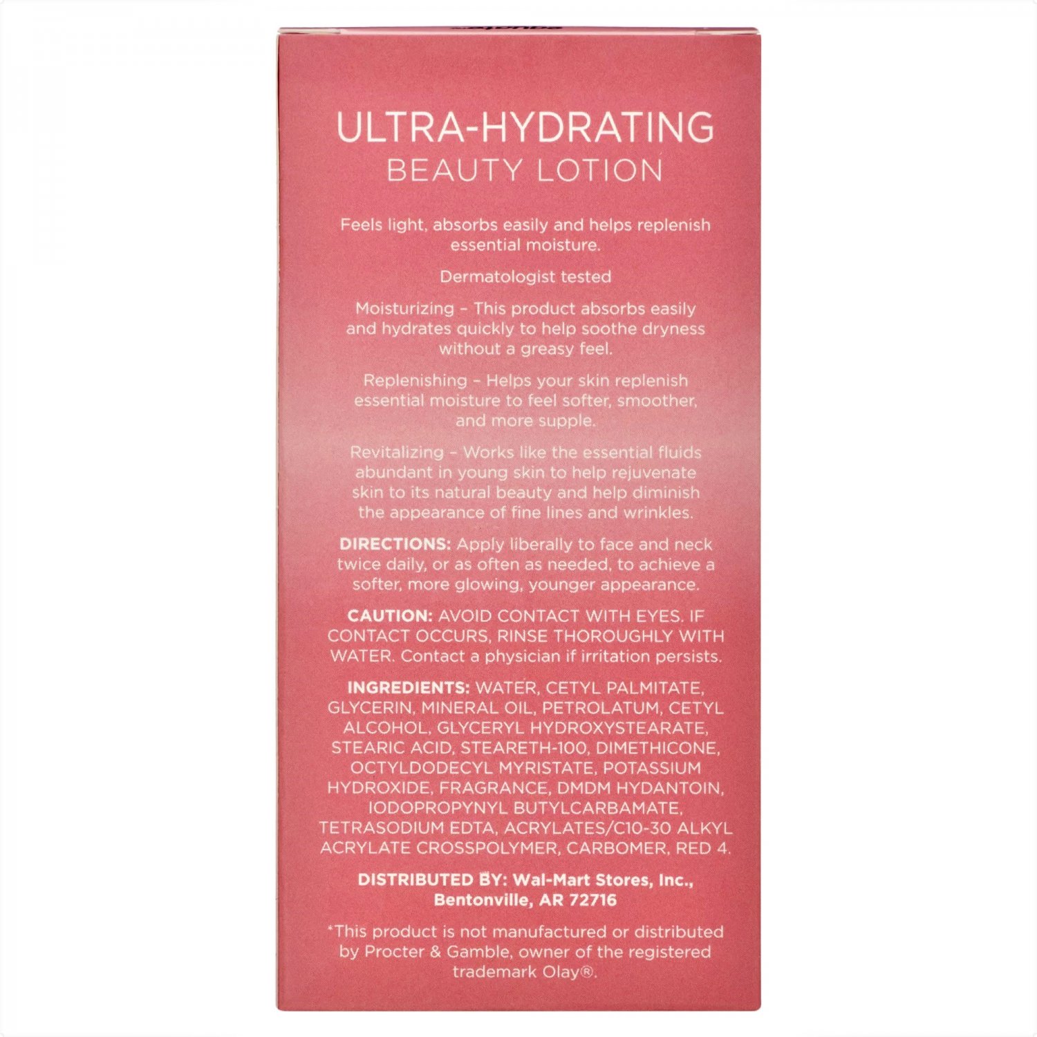 Equate Beauty UltraHydrating Lotion Softening and Smoothing for Dry