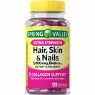Spring Valley Hair Skin and Nails Adult, 5,000 mcg, 120 Softgels