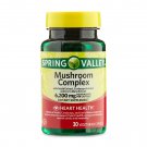Spring Valley Mushroom Complex Dietary Supplement, 6,200mg, 30 Vegetarian Capsules