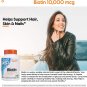 Doctor's Best Biotin For Hair, Skin, Nails, 10,000 MCG (120 Vegetarian Capsules)