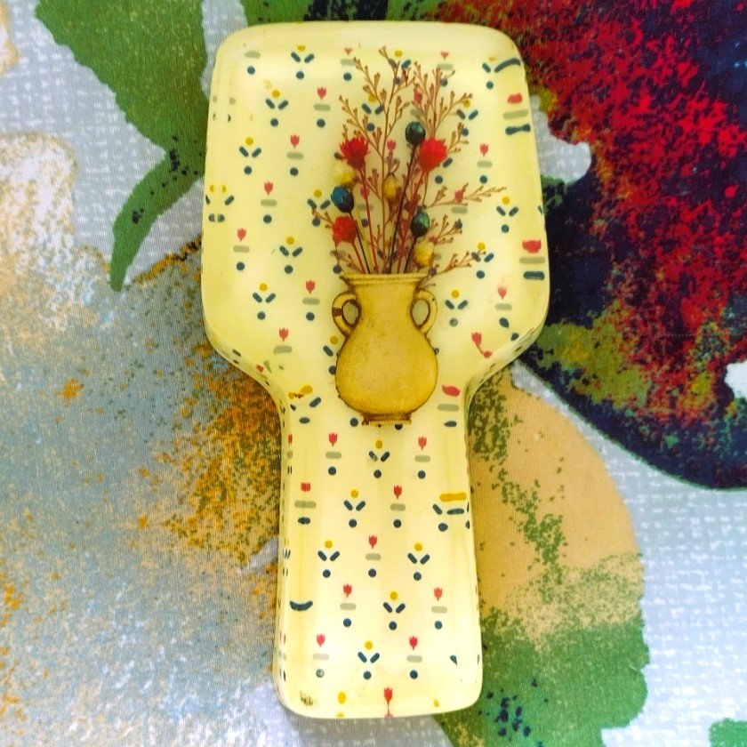 Vase with Flowers Embedded in Acrylic