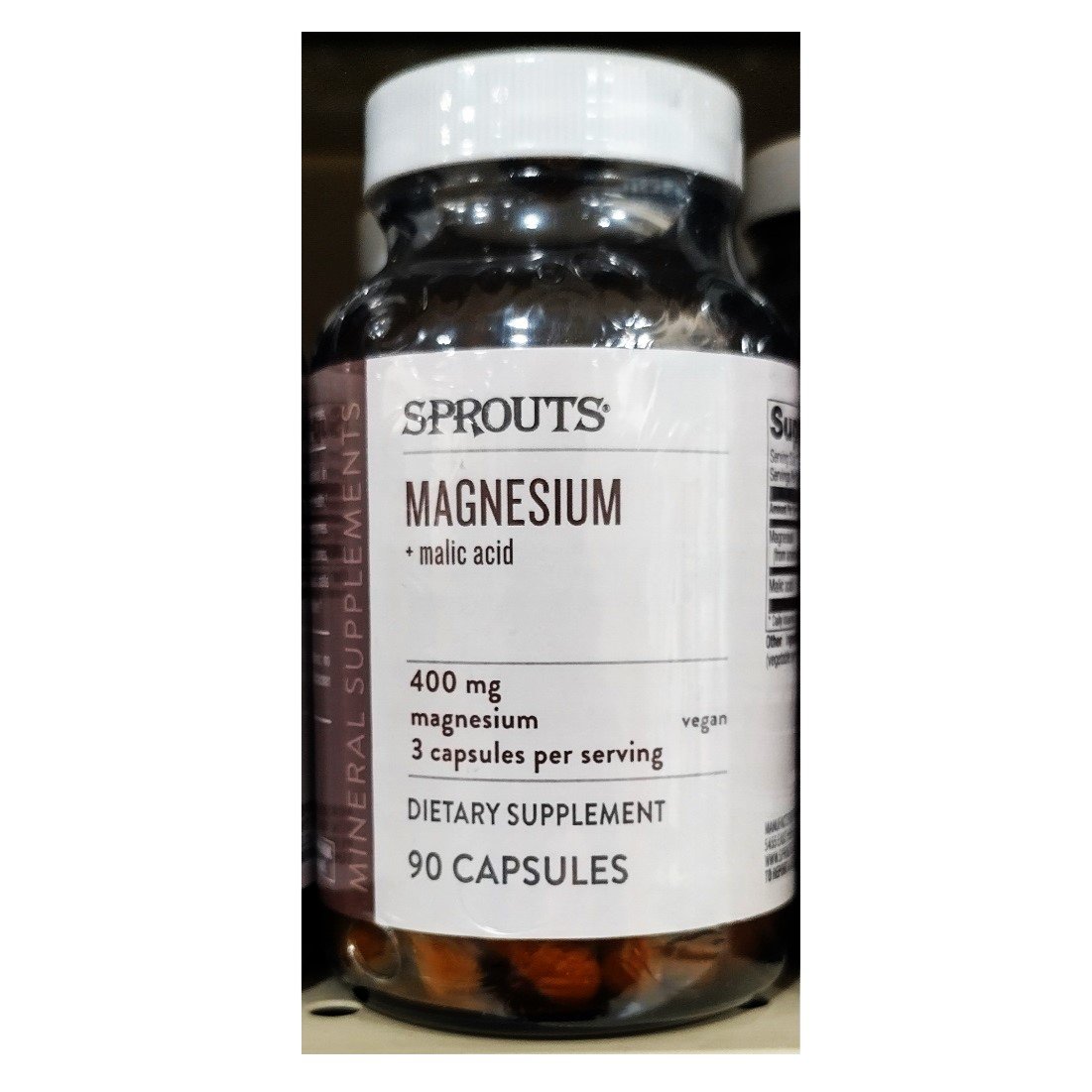 Sprouts Magnesium 400 mg, 90 Capsules