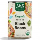 365 by Whole Foods Market, Organic Refried Black Beans, 16 oz (Pack of 4)