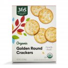 365 by Whole Foods Market, Organic Golden Round Crackers, 12 Oz  (Pack of 2)