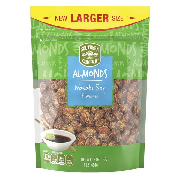 Southern Grove Almonds Wasabi Soy, 16 oz