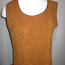 Vikki Vi Brown Crepe Tank Top Size 0X
