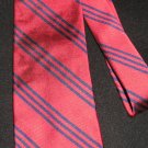 Ralph Lauren Red Necktie w/Navy Stripes