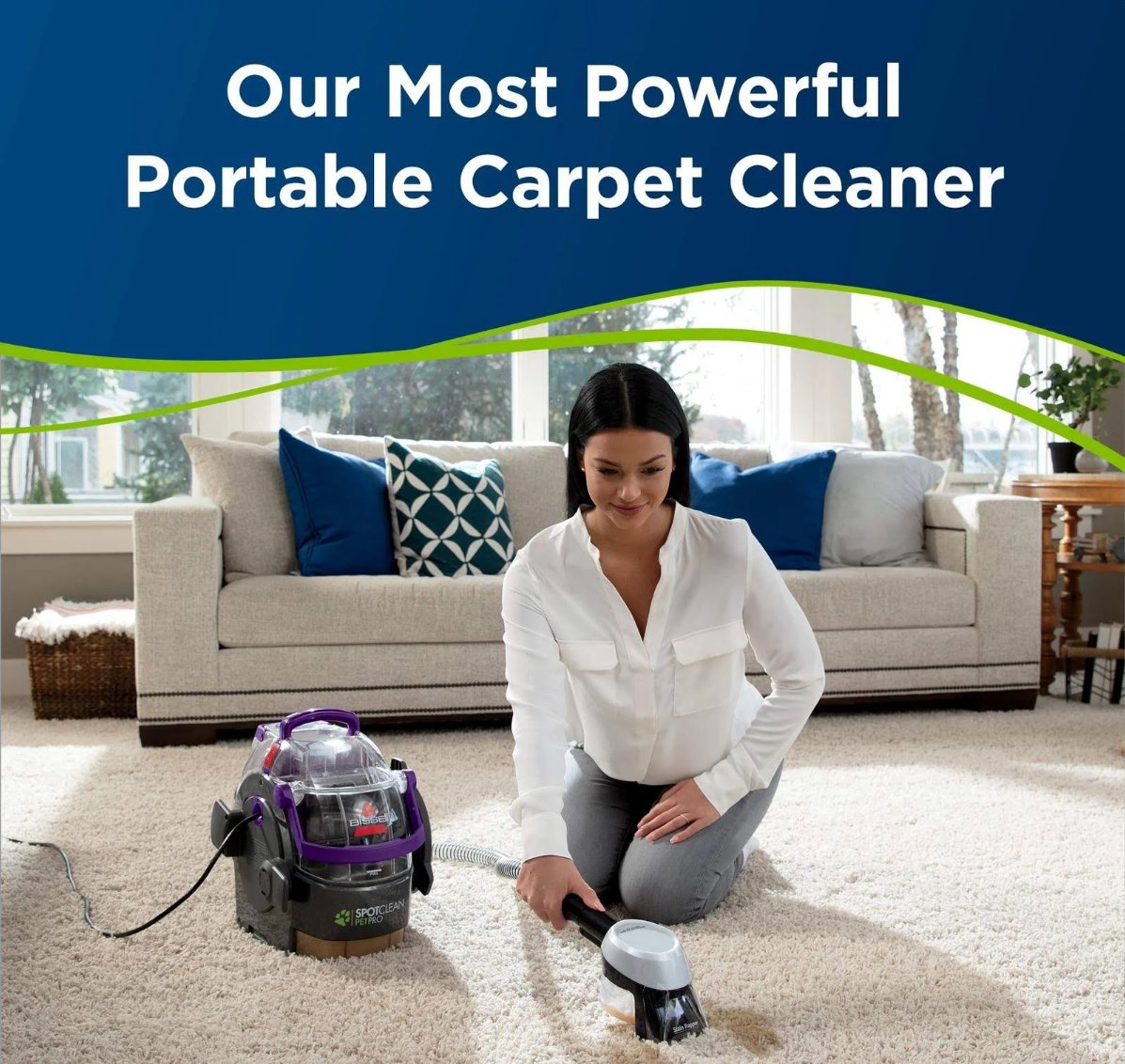 Bissell 2458 SpotClean Pet Pro Portable Carpet Cleaner