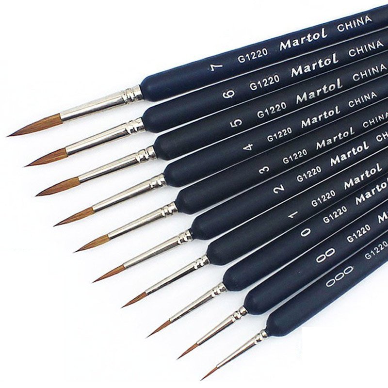 1 Piece Paint Brush Miniature Detail Fineliner Nail Art Drawing Brushes