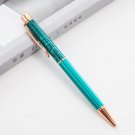 1pc New Gold Foil Pens Metal Ballpoint Pens Office Birthday Gifts Ballpoint Pens Engraved Name Priva